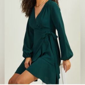 Go Green or Go Home — NWT Altar’d State Wrap Dress